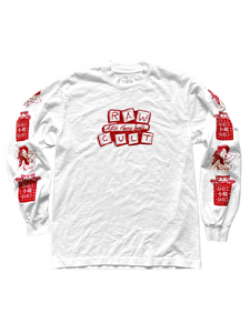 RAW CULT | After Hours Joints Longsleeve - Red on White